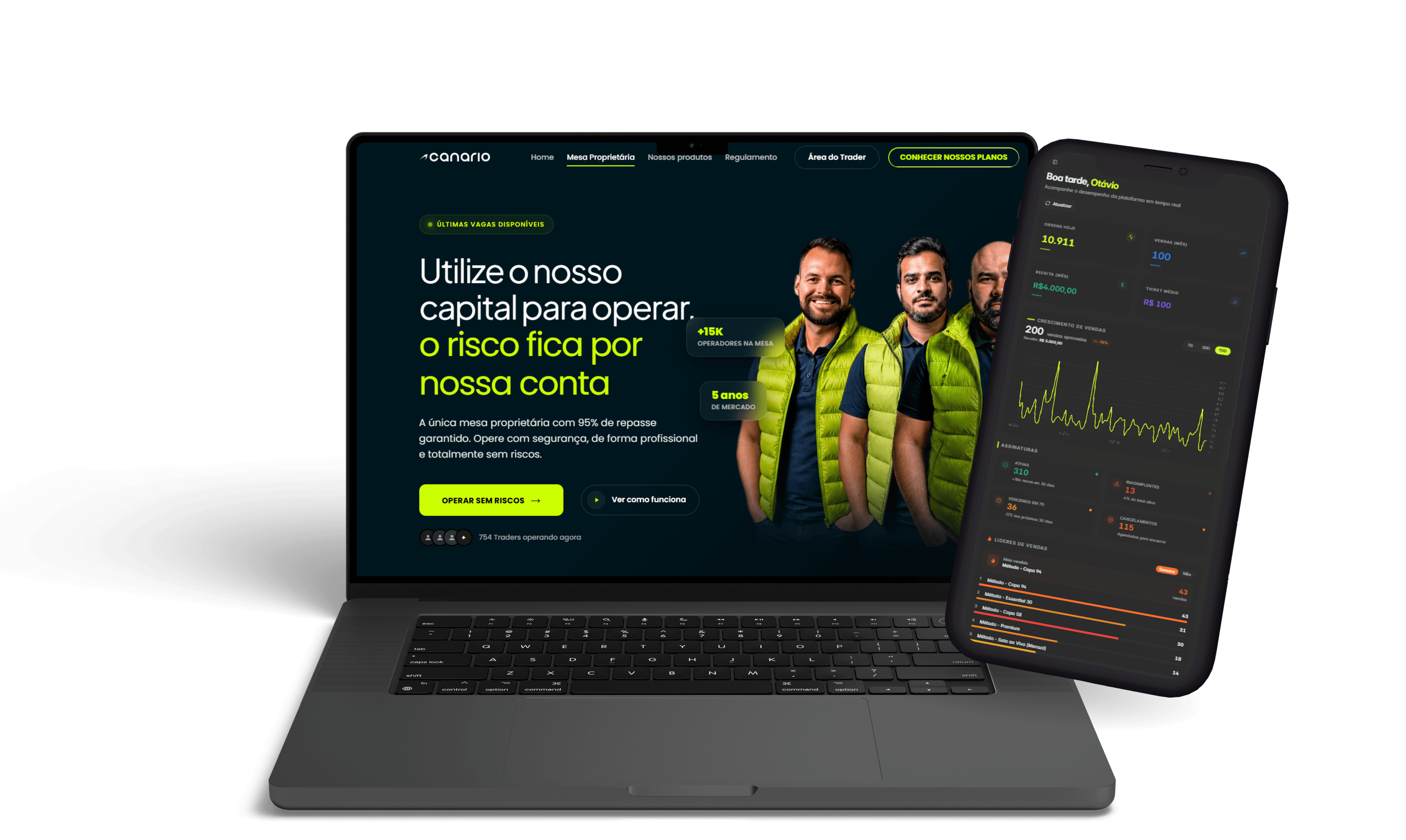 Plataforma da Canário Capital